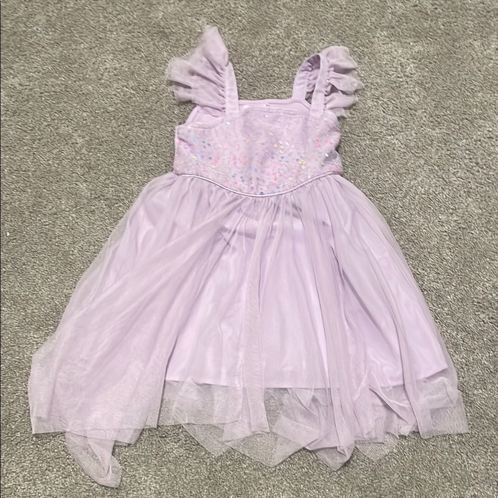 Girls purple tulle dress